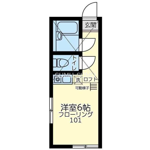 ユナイト上大岡マークエスター(ワンルーム/1階)の間取り写真