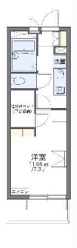 レオパレスラピスラズリ(1K/2階)の間取り写真