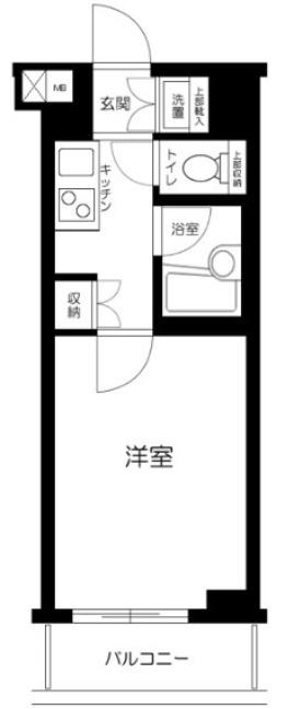ルーブル桜台(1K/3階)の間取り写真