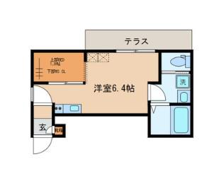 CLASSY RESIDENCE(ワンルーム/1階)の間取り写真