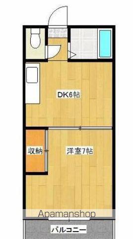 コーポ HUEM(1DK/1階)の間取り写真