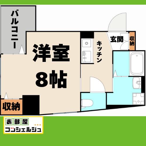 サン名駅南ビル(1K/3階)の間取り写真