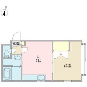 S-COURT17(1DK/3階)の間取り写真