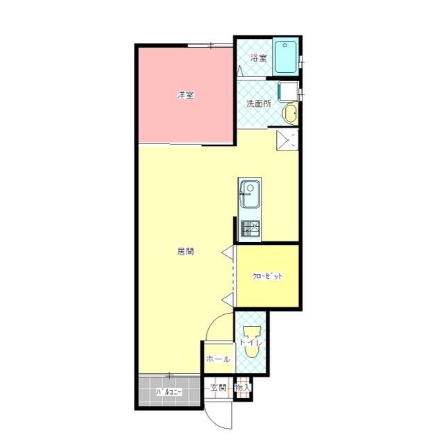 MAISON PARC(1LDK/1階)の間取り写真
