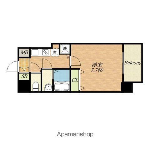 S-RESIDENCE緑橋駅前(1K/12階)の間取り写真