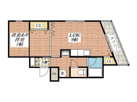 SAMMY MAISON(1LDK/1階)の間取り写真