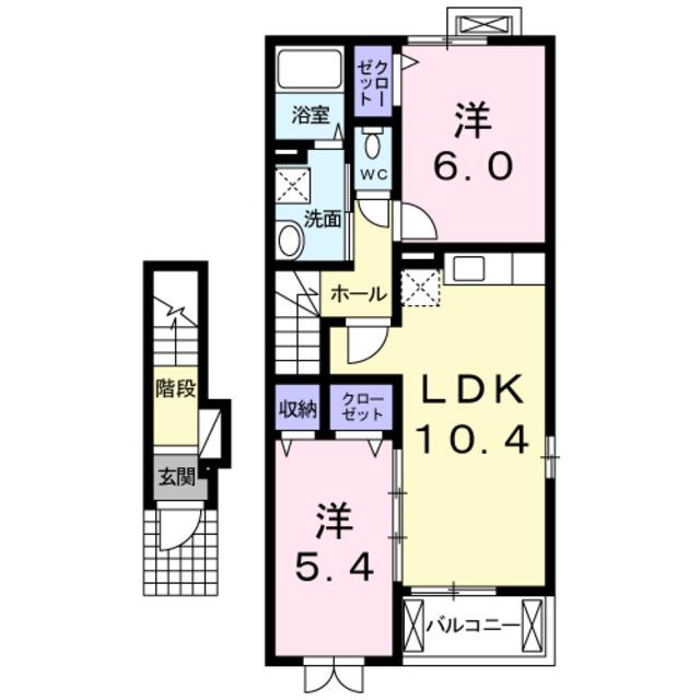 サンリットガーデン(3LDK/2階)の間取り写真