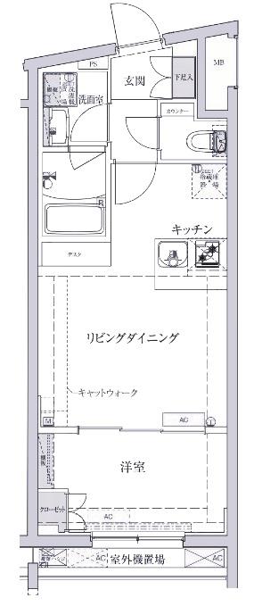 ベルシードステア―西早稲田(1LDK/3階)の間取り写真