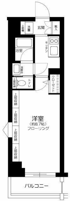 ブライズ下北沢(1K/5階)の間取り写真