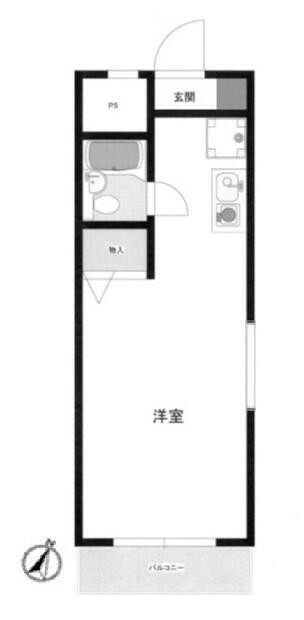 マイステージ板橋本町(1K/4階)の間取り写真