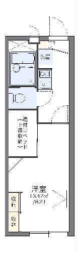 レオパレス鶴新田 南(1K/1階)の間取り写真