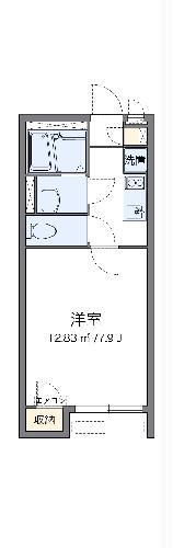 クレイノアザレア(1K/2階)の間取り写真
