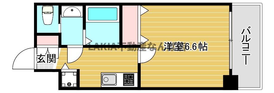 プレサンス難波フィネスト(1K/5階)の間取り写真
