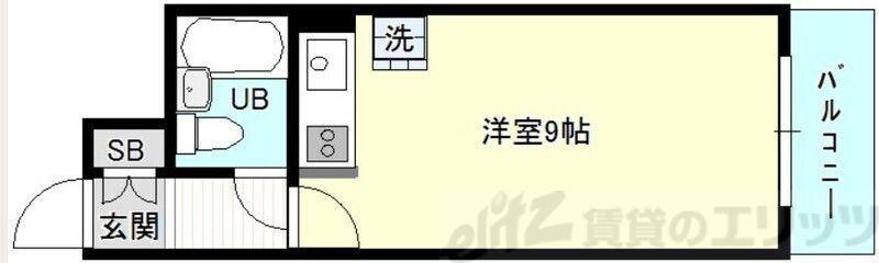 マイルド新大阪レジデンス3号館(ワンルーム/13階)の間取り写真