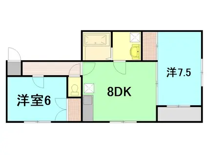 三宅ビル(2DK/3階)の間取り写真