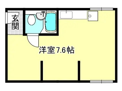 シェモアIII(1K/2階)の間取り写真