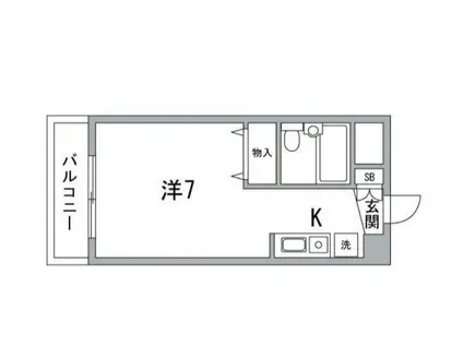 マリオン錦糸町(1K/5階)の間取り写真