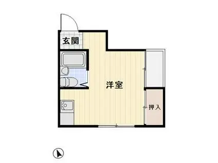 エクセレント敦賀(ワンルーム/2階)の間取り写真