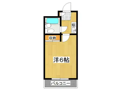 レパードマンション(1K/2階)の間取り写真