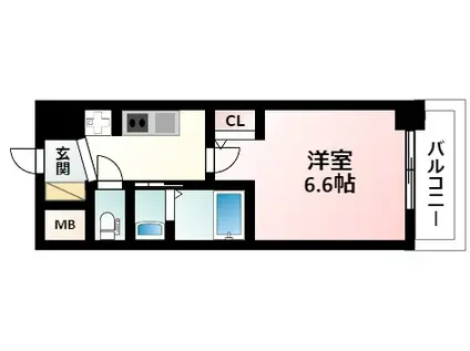 エステムコート新大阪XIVアイシー(1K/11階)の間取り写真