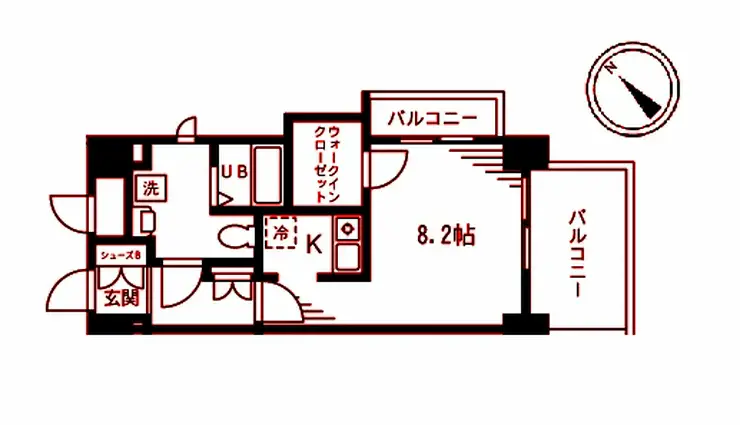 ハックベリーヒルズ 2階階 間取り