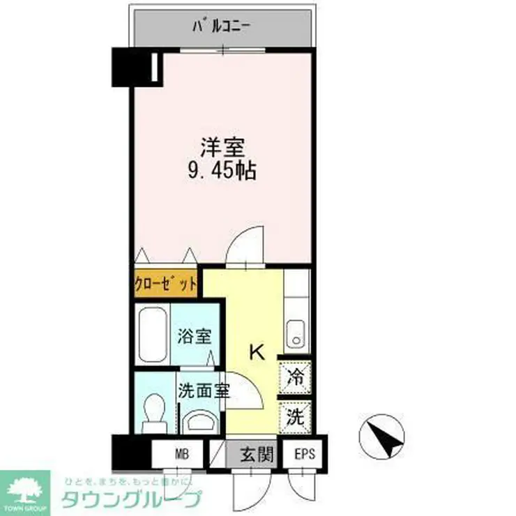 D-RoomStay洗足 6階階 間取り