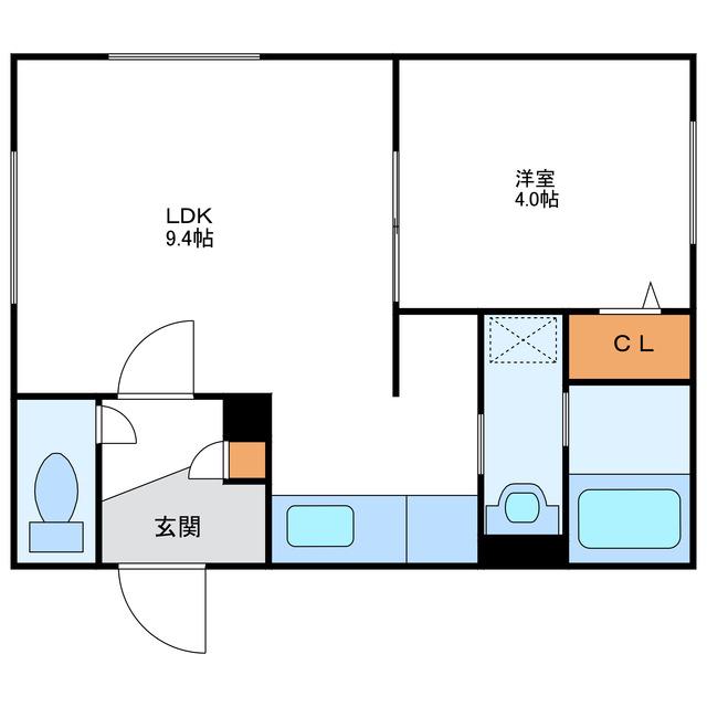 GREXTATE34 グレステート34(1LDK/4階)の間取り写真