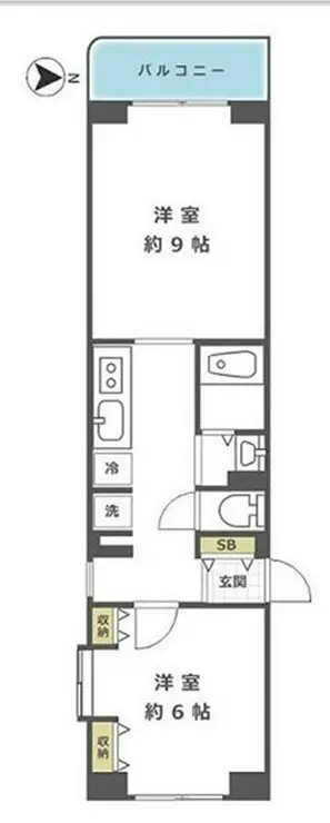パテオ田園 2階階 間取り