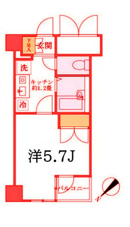 KDXレジデンス横浜関内 2階階 間取り