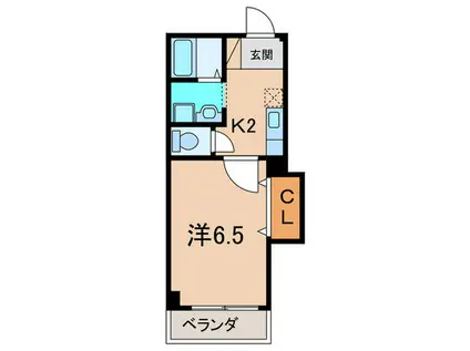 エクセル新伊丹(1K/3階)の間取り写真