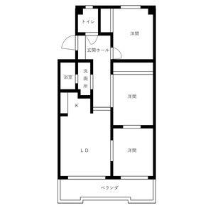ミリアン宮前(3LDK/2階)の間取り写真