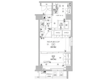 セジョリ墨田イーストIII(2K/5階)の間取り写真