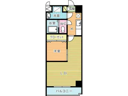 堺町センタービル(1LDK/12階)の間取り写真