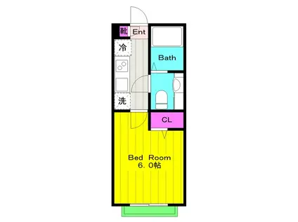 アザーレ・バモス読売ランド前(1K/3階)の間取り写真