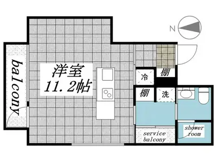 LIGEREGRACE祐天寺 リゲーレグレースユウテンジ(ワンルーム/2階)の間取り写真