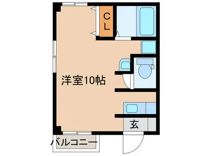 コーポセナ(ワンルーム/2階)の間取り写真
