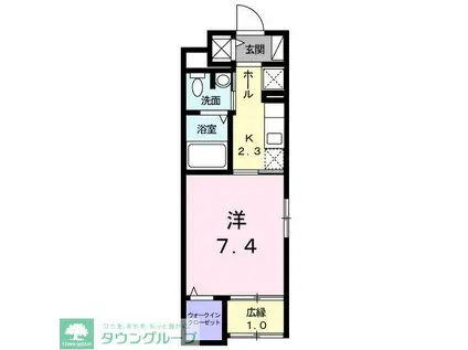 メゾンド・ファベル(1K/1階)の間取り写真