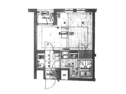 ビバリーホームズ田無III(1K/1階)の間取り写真