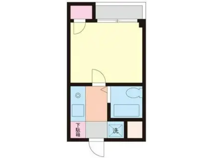 アスペンヒルズ(1K/1階)の間取り写真