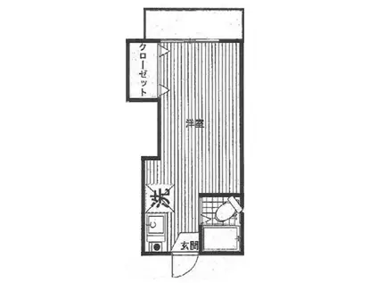 カーサ・コスタ谷中(ワンルーム/2階)の間取り写真