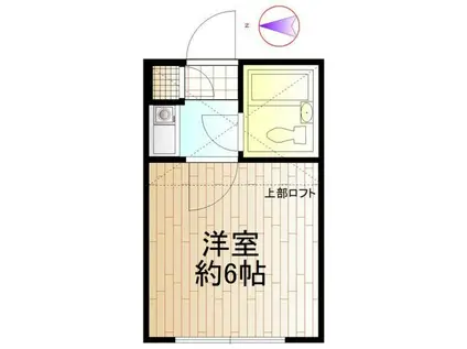 プラザ野方(ワンルーム/1階)の間取り写真