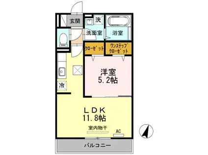 ドルフエンデ(1LDK/3階)の間取り写真