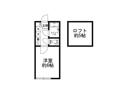 BLUE WELL(1K/1階)の間取り写真