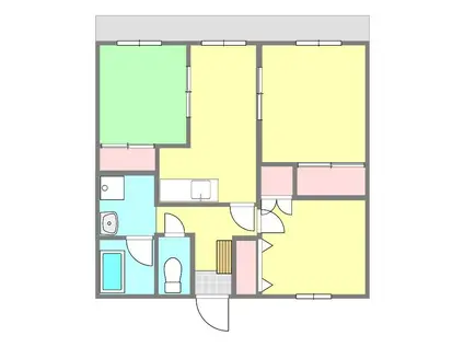フレンドハイツII(3LDK/3階)の間取り写真