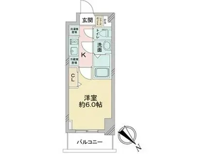 アステリ鶴舞テーセラ(1K/12階)の間取り写真