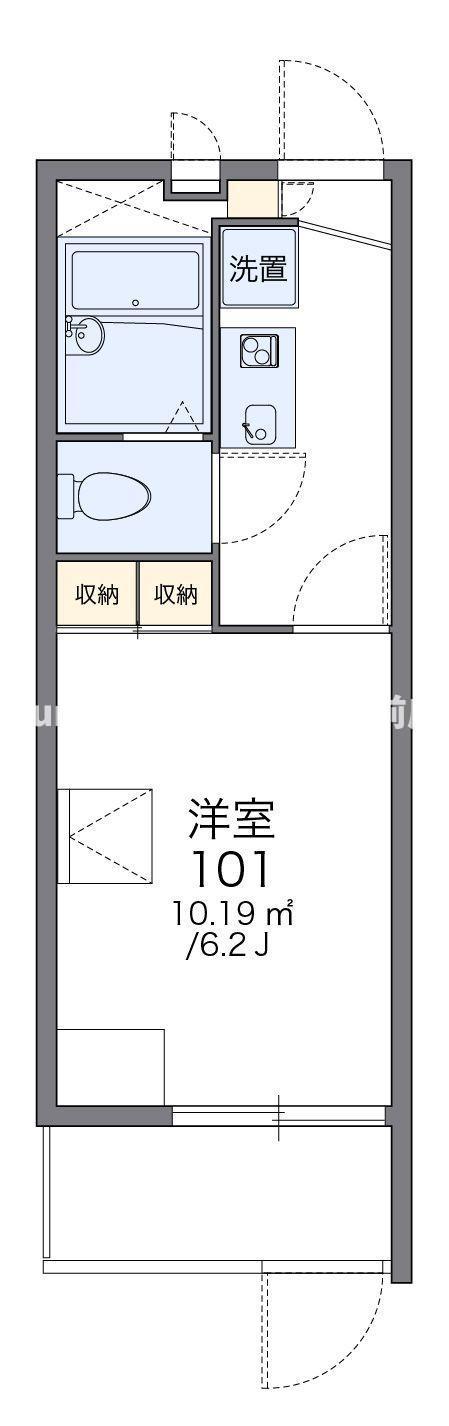 レオパレスさくら ウエスト(1K/1階)の間取り写真