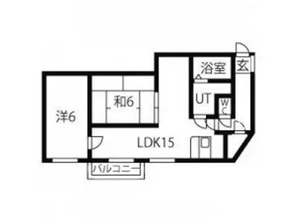 ニューライフサッポロC(2LDK/3階)の間取り写真