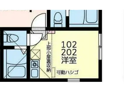 コート・ライズ神大寺(ワンルーム/1階)の間取り写真