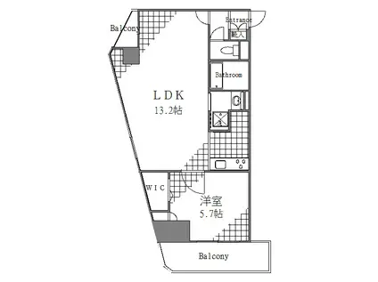 GRACE HILL(1LDK/3階)の間取り写真