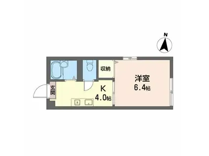 アメニティ土居 A棟(1K/1階)の間取り写真